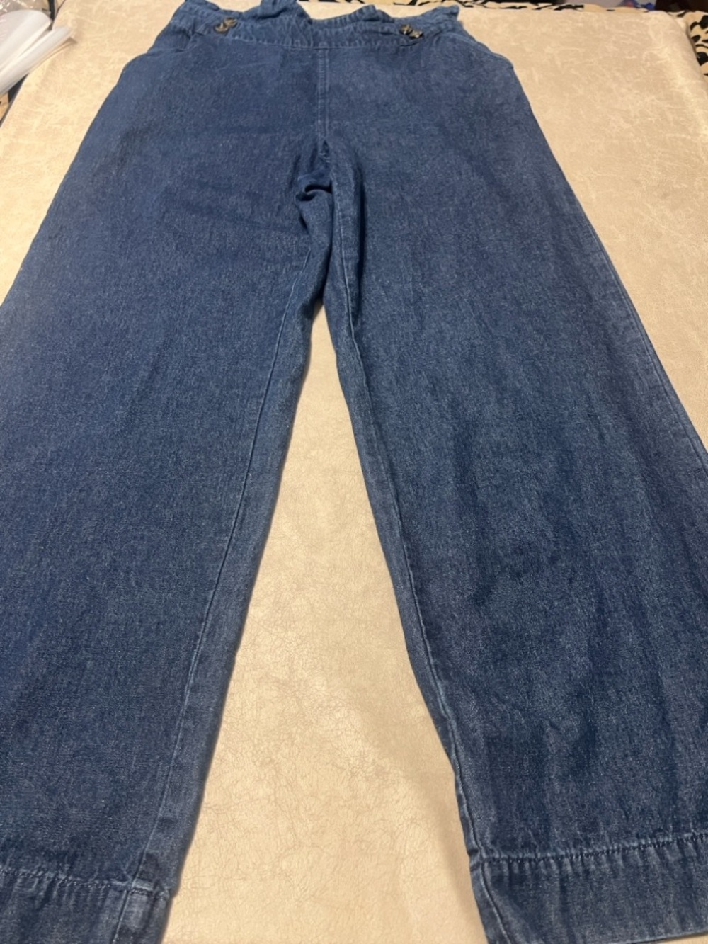 Who What Wear High Rise Paper Bag Waist Wide Leg Women's Jeans. Size 32 Waist
